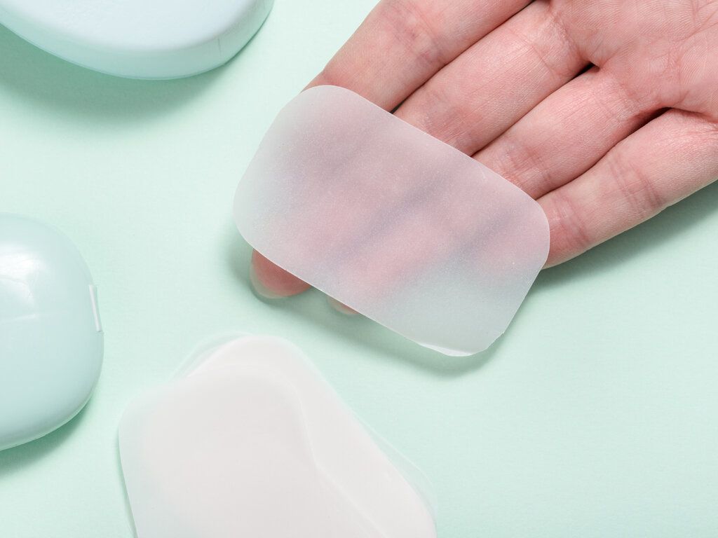 LeafSoap wooden case with dissolvable soap sheets